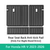 Trunk Mat & Rear Seat Backrest Protector Pad For Honda HR-V 2023-2026 RHD TPE Cargo Liner All Weather Anti Dirty Interior Mat
