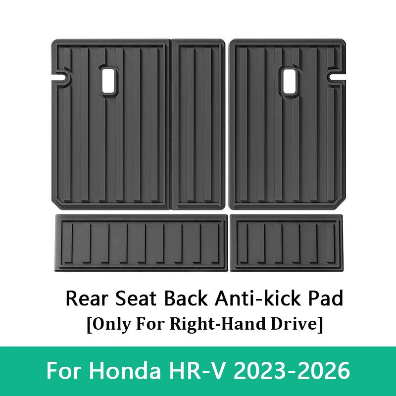 Trunk Mat & Rear Seat Backrest Protector Pad For Honda HR-V 2023-2026 RHD TPE Cargo Liner All Weather Anti Dirty Interior Mat