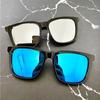 5pcs Korean Retro Sunglasses for Men Driving Mercury Lens Fashion Eyewear