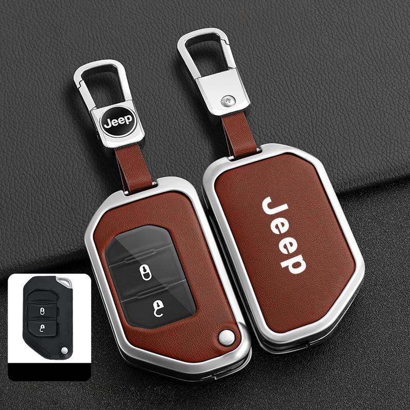 Car Remote Key Case Cover Protector Shell For Jeep Gladiator JT Sahara JLU Wrangler JL Rubicon 2018 2019 2 3 4 Button Flip Key