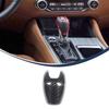 For Nissan Altima Teana Sunny Sylphy Kicks ~25 Real Car Carbon Fiber Console Gear Shift Knob Cover Interior Car Accessories