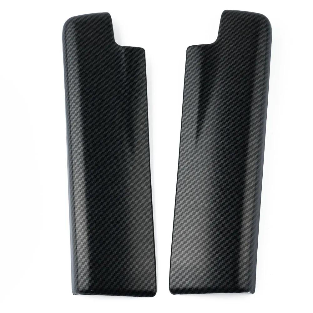 Carbon Fiber Center Armrest Box Cover For Mercedes-Benz Automobile Console Arm Rest Storage Box Lid Cover Interior Decor Sticker