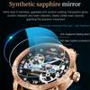 JINSHIDUN New Business and Leisure Men's Watch Fully Automatic Mechanical Watch Perspective Hollow Dial High-end Watch