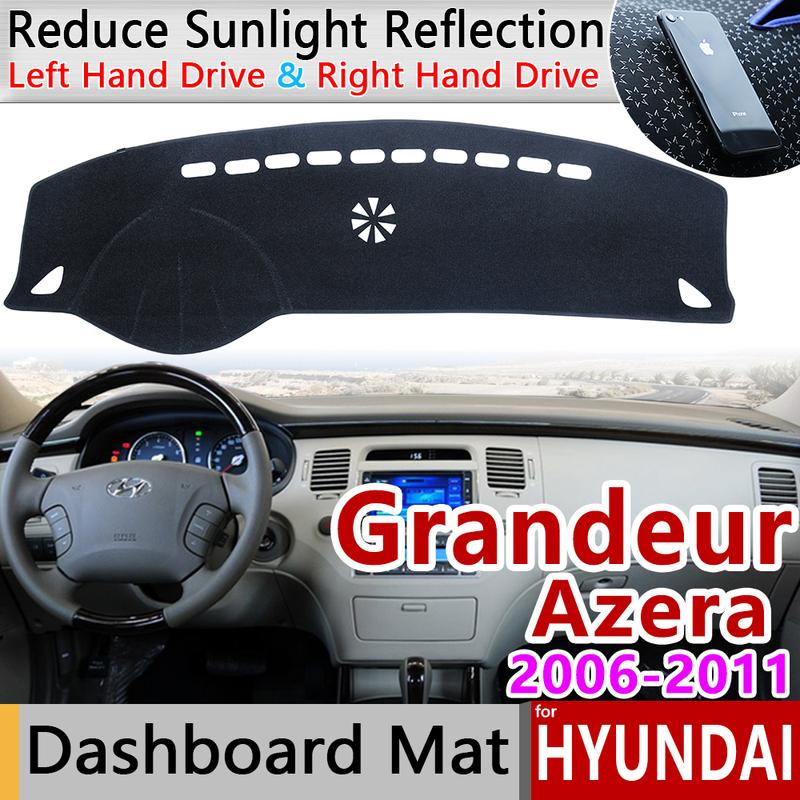 for Hyundai Grandeur Azera 2006 2007 2008 2009 2010 2011 Anti-Slip Mat Dashboard Cover Pad Sunshade Dashmat Car Accessories Rug