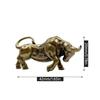 Chaveiro de latão retrô com estatuetas de tourada, joias penduradas, metal, cobre, animal do zodíaco, touro, chaveiro de carro, pingentes, decoração de berloques
