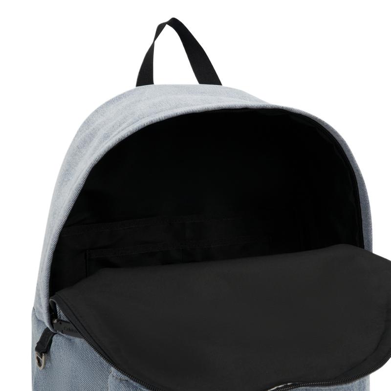 Calvin Klein Zaino in Tessuto Grande Capacità Stile Retrò da Campus Zaino da Uomo Blu Chiaro Denim 4G3138G-VGO