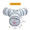 Pet Cat Tunnel Toys Foldable White Pet Cat Kitty Training Interactive Fun Toy For Cats Rabbit Animal Play Tunnel Tube