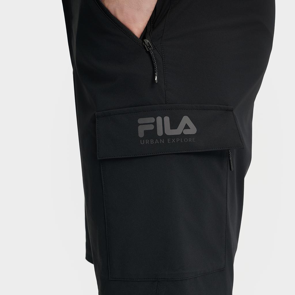 FILA Explorer Urban Minimalist Casual Outdoor Skin-Friendly Fashion Classic Versatile Solid Color Sports Shorts Men shorts A11M538803F-BK