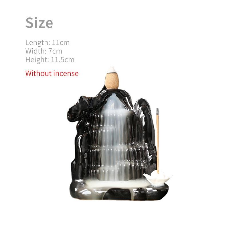 

Керамическая подставка для благовоний с обратным потоком, креативное украшение в виде горного водопада, подставка для благовоний с обратным потоком