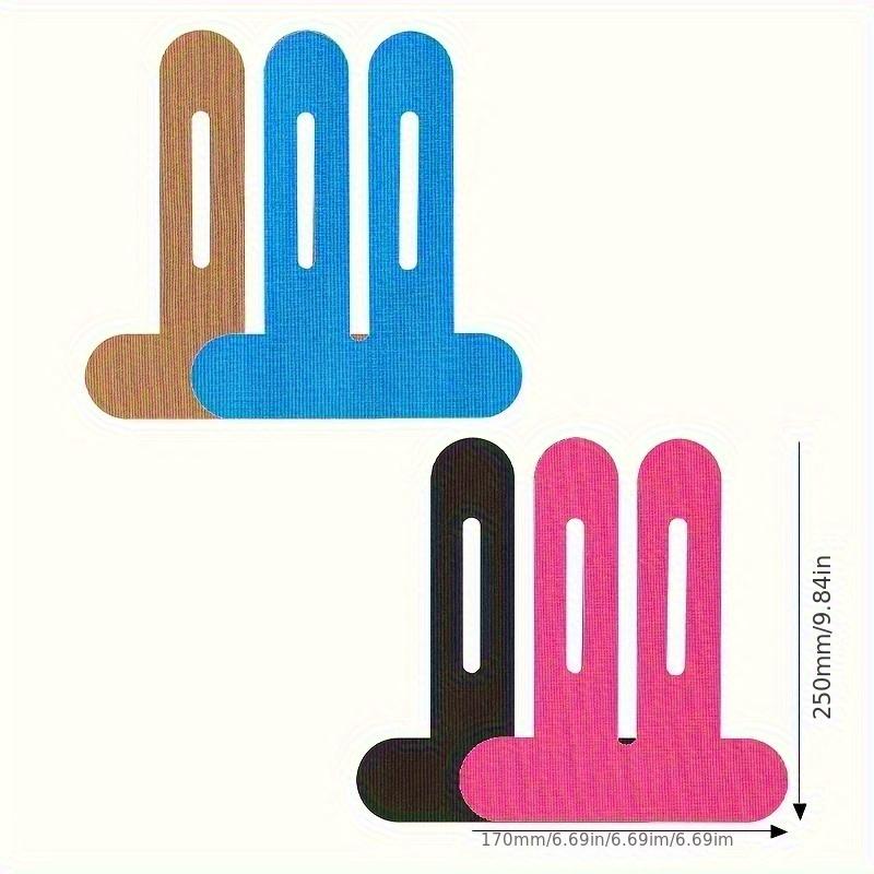 Eight Pieces of Assorted Color Elastic Muscle Tape Designed for Knee Support, Pre-Cut for Convenience Activities Running Cycling Hiking
