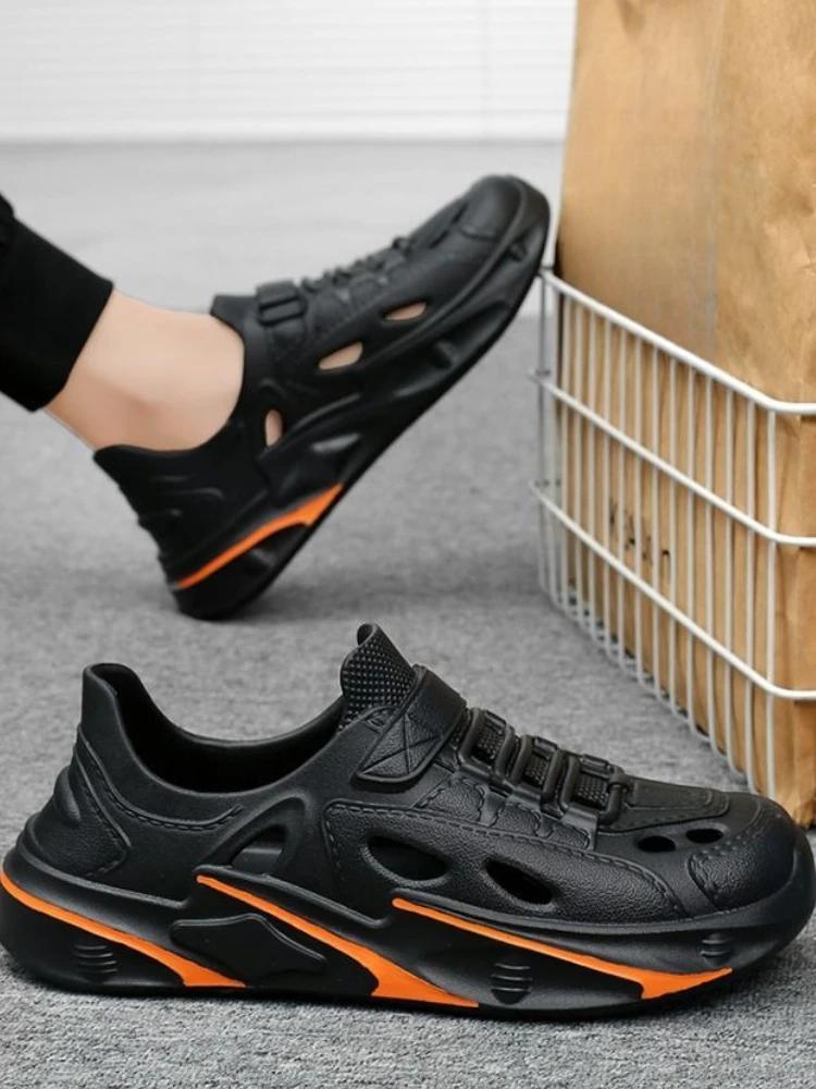 Fashion Sports Shoes for Men Hole Expensives Casual Comfortable Pvc Clearance Sale Summer Luxury H Trend 2025 Japanese Color Man Sandals