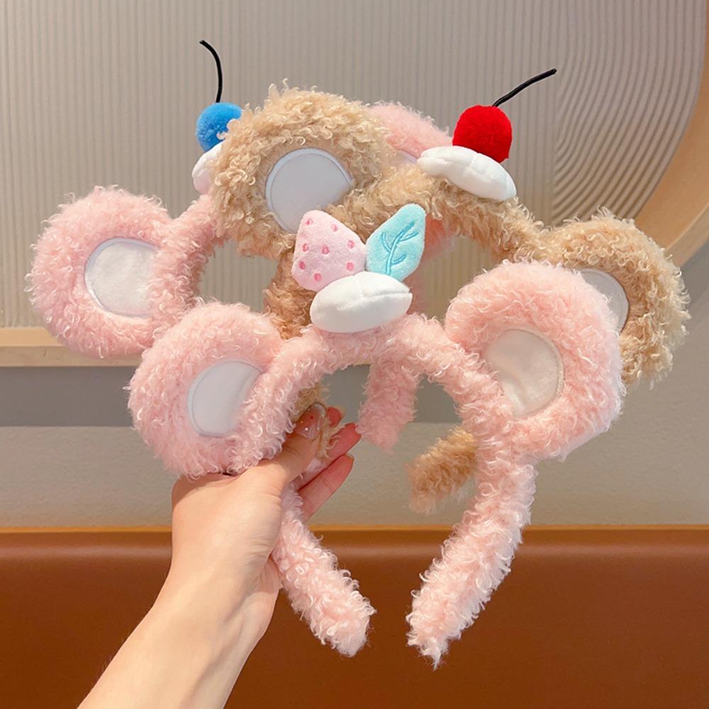

Soft Shark Headband Cake Bear Ears Headwear Funny Crab Hair Band Girls Style A