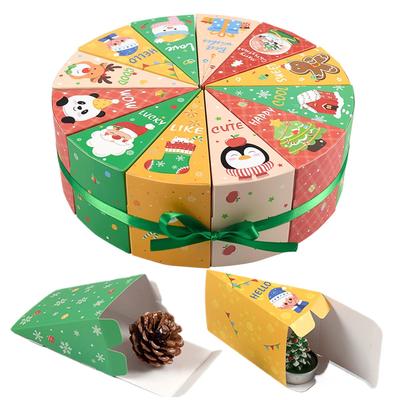 12-Piece Empty Advent Calendar Box Set, Fillable Countdown To Christmas for DIY Jewelry, Toys, Chocolates & Holiday Gifts