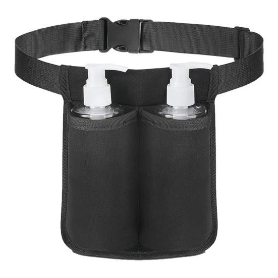 Massage Bottle Bag Lotion Essential Oil Waist Holder with Adjustable Belt Massage Therapist Holster