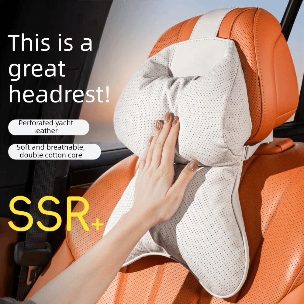 Breathable Car Seat Headrest Height Adjustable Back Support Pillow Cloud Cotton Neck Pillow Travel