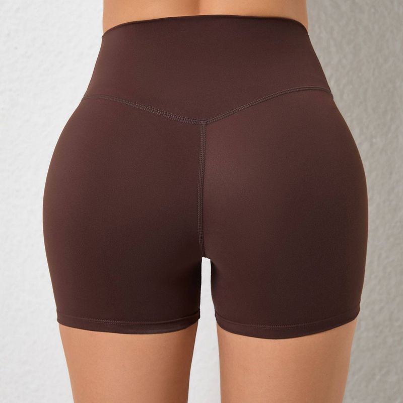 

Shorts Women s Peach Hip Raise Fashion Dance Yoga High Waist Seamless Outwear Running Workout Shorts Shorts Women s 3 Pants Brown M