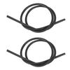 2 Pcs Ignition Wire 8mm Silicone Silicon Carbide Core Ignition Wire 1m LongBlack
