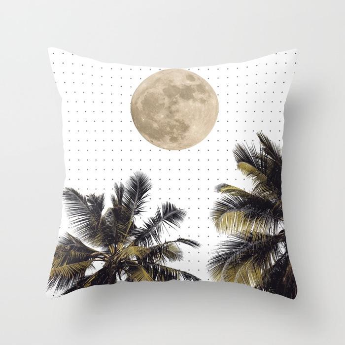 

New Modern and Simple Peach Leather Velvet Pillowcase Printed Marble Pillowcase Cushion Cover 45*45cm