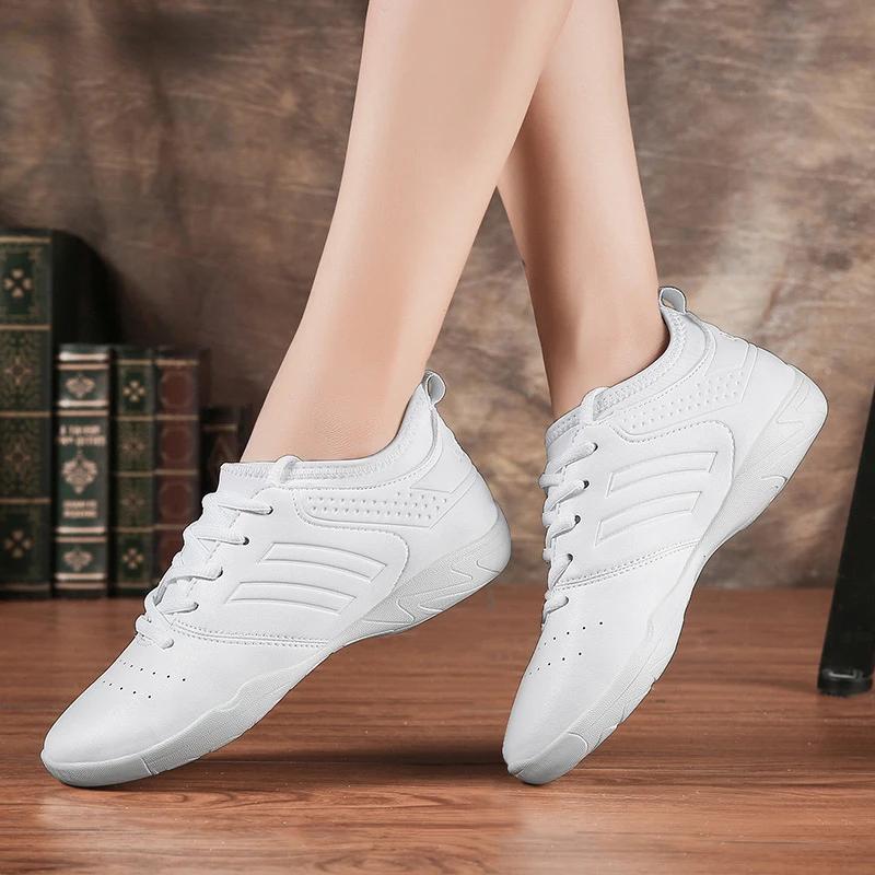 Lightweight white soft athletics Dance Shoes women Comfortable Gym Aerobics Sneakers Girls Ladies Training Cheerleading shoes