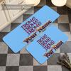 West Ham United F (1) Personalisierte Flanellmatte Anti-Rutsch Küchenbodenmatte für Heimküchen-Dekor Geschenk