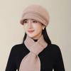 Winter Mother Hat Women's Fashion Wool Hat In The Elderly Cold Warm Rabbit Hair Knitted Hat