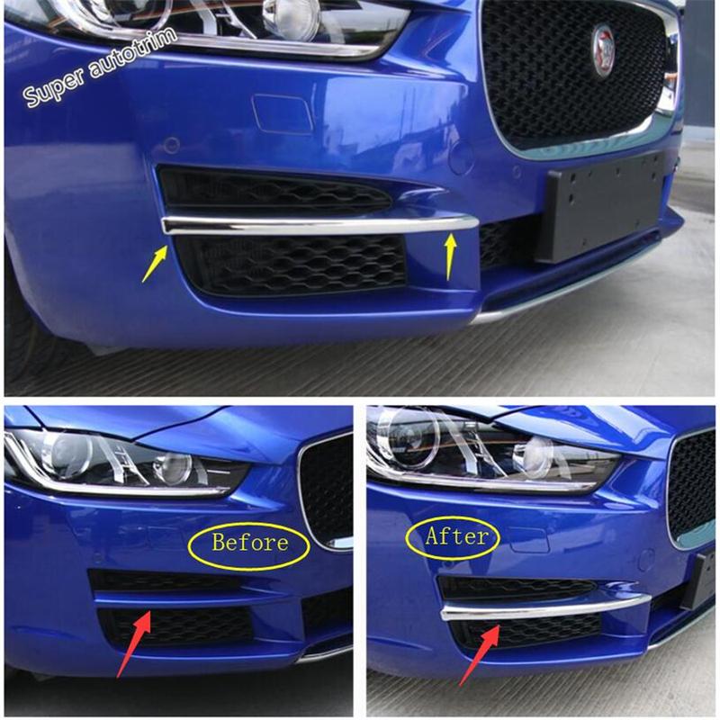 Front Bumper Fog Lights Lamps Eyelid Eyebrow / Door Handle Decorative Cover Trim Accessories Exterior For Jaguar XE 2016 -