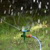 360 Degree Rotary Sprinkler 3 Arm Base Sprinkler Adjustable Spray Direction 1/2" Quick Connector Garden Yard Lawn Sprinkler