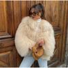Imitation Short Beach Wool Women Fox Fur Coat New Autumn Winter Warm Fur Coat Faux Temperament Elegance Women for Coat