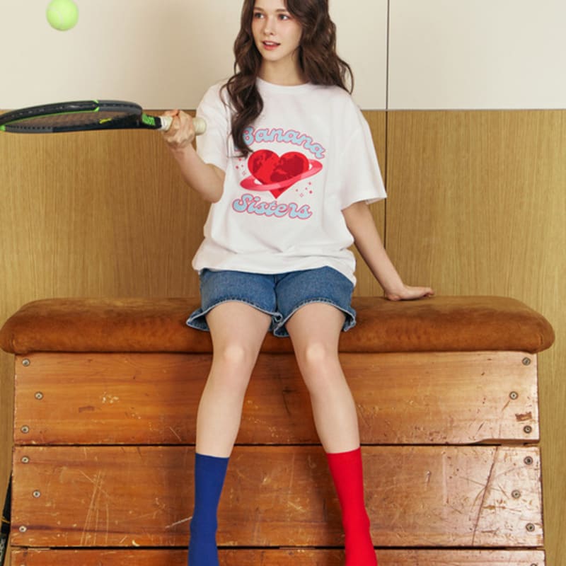 Bananasisters [2SET] Chloe Bag Logo Pointed Golji Socks 5 Colors