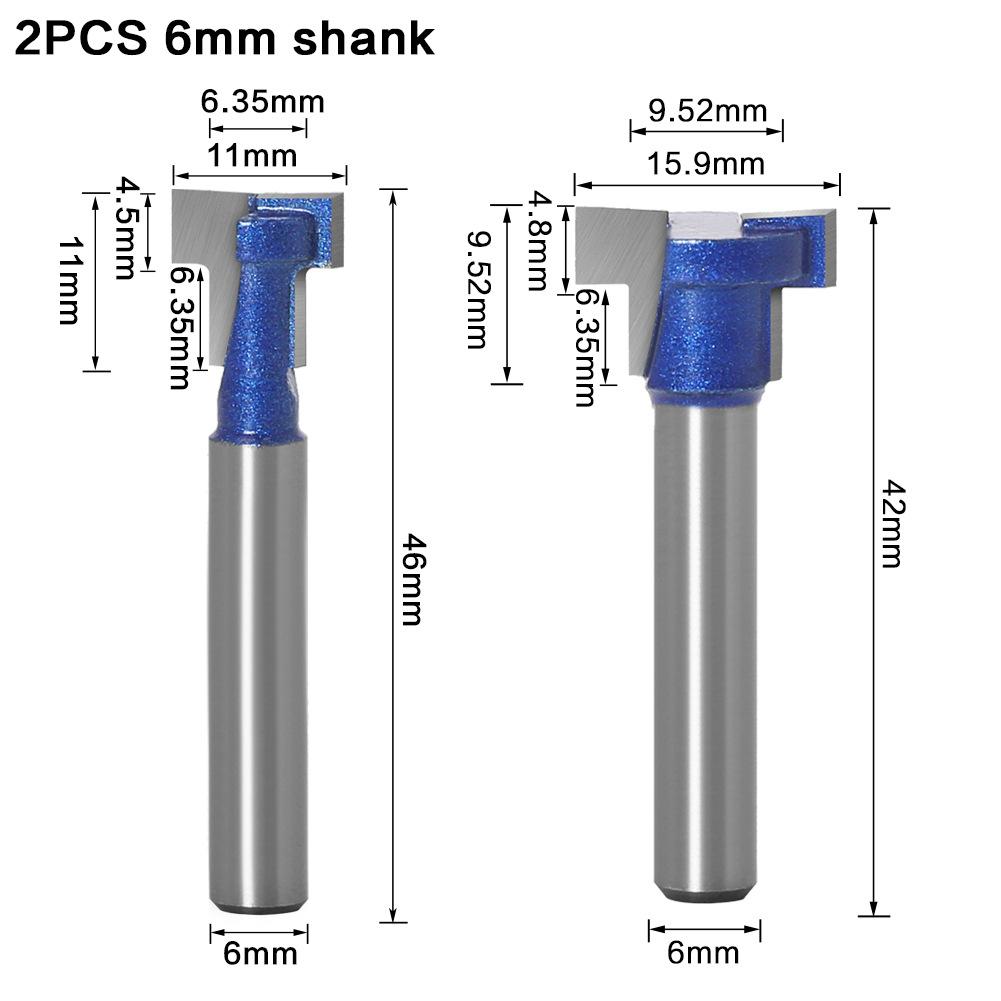 2-piece Set of Woodworking Milling Cutter, Keyhole Cutter, Screw Hole Milling Cutter, Photo Frame Hanging Hole Cutter, Photo Frame Knife, Gong Knife