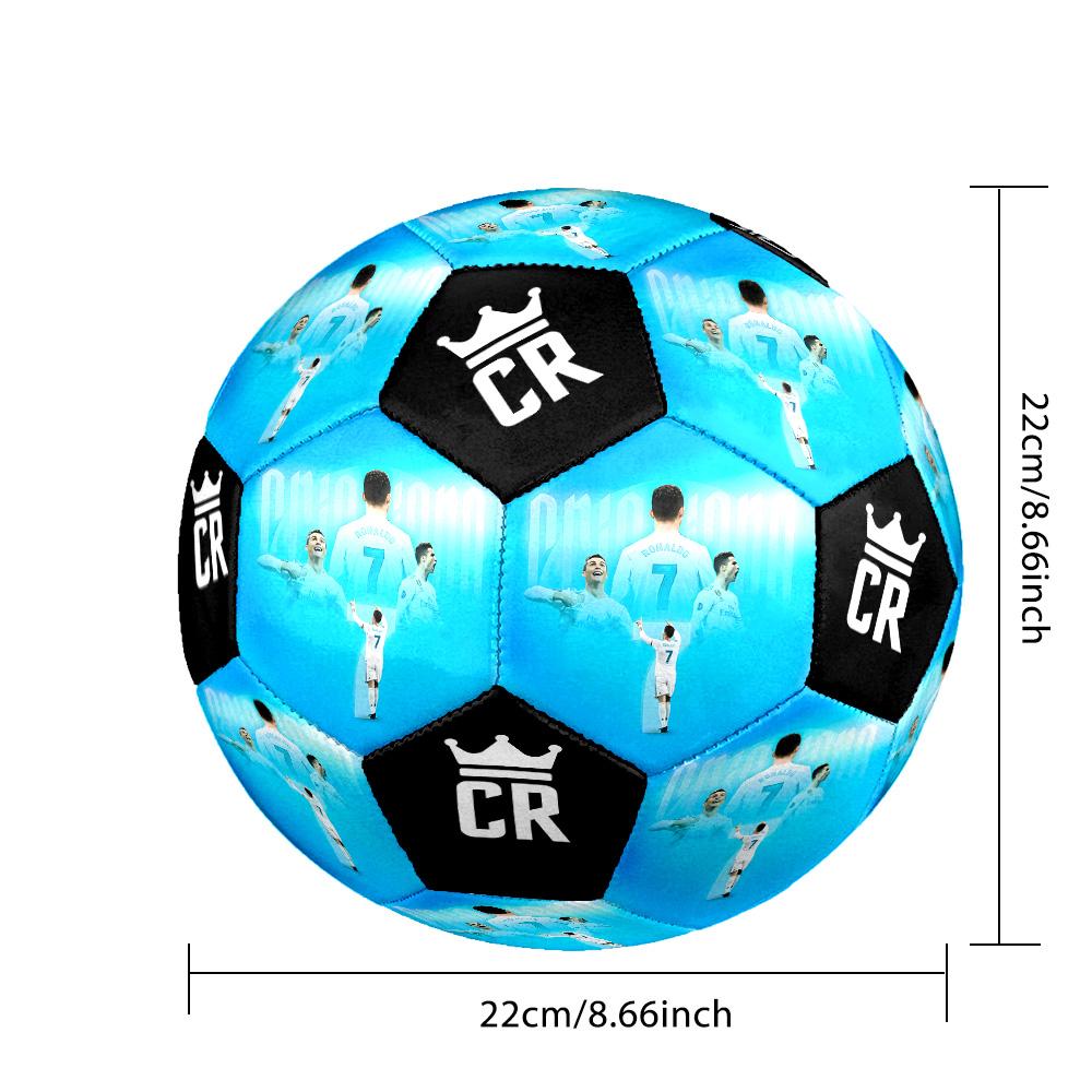 Ronaldo's Action Soccer Ball Size 5 Football Machine Sewn Indoor/Outdoor Universal Football for Football Accessories