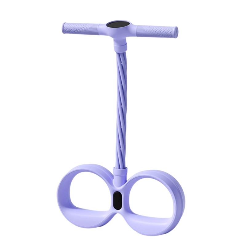 Pedal Pullers Rope Elastic Resistance Rope with Digital Counter & Handles For Indoor Training And Outdoor tasks фиолетовый