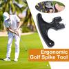 Golfschuhschlüssel mit ergonomischem Griff, Universelles Werkzeug zum Entfernen von Golfschuhstollen, 2-Pin Golfschraubenschlüssel, Golfzubehör
