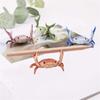 Creative And Cute Crab Pencil Holder Weight Lifting Convenient Storage Phone Decoration Model