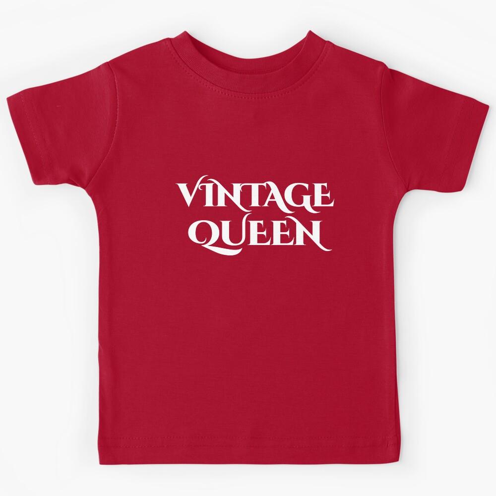 BLACK VINTAGE QUEEN Kids T-Shirt 110