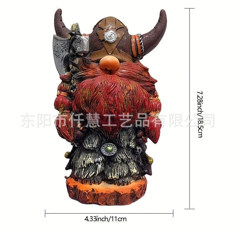 Halloween Viking Warriors Tauren Gnomes Resin Crafts Ornament Home Creative Decoration Ornament