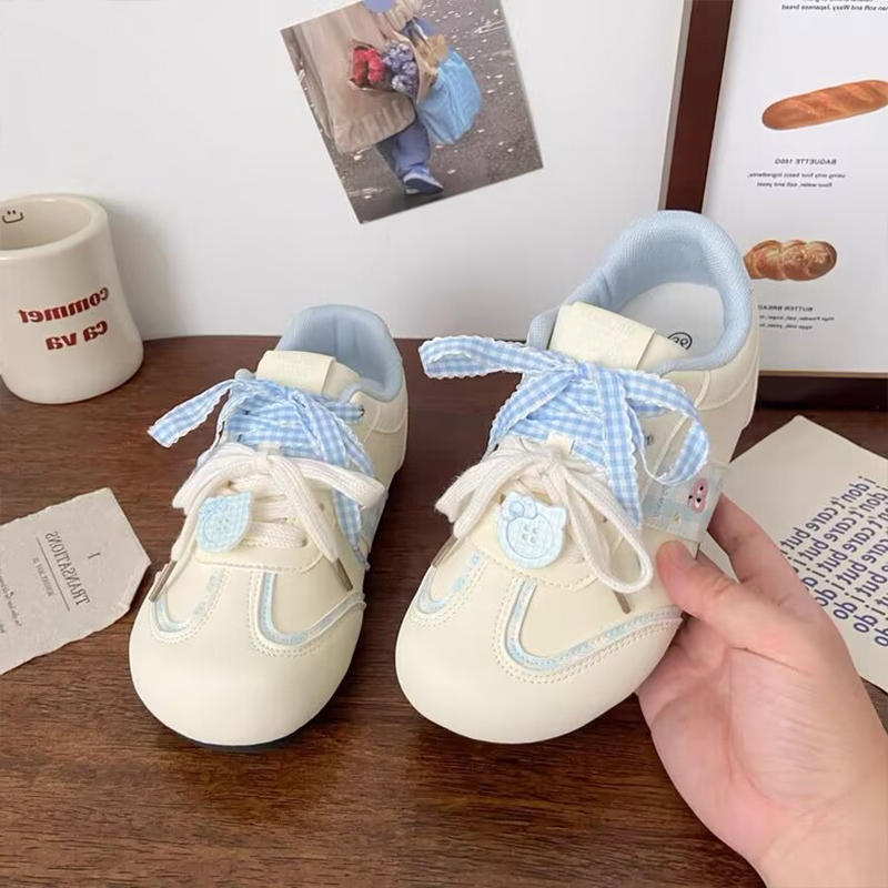 

Pink German training shoes spring and autumn new student versatile breathable mesh thin sole fashion casual board shoes 35