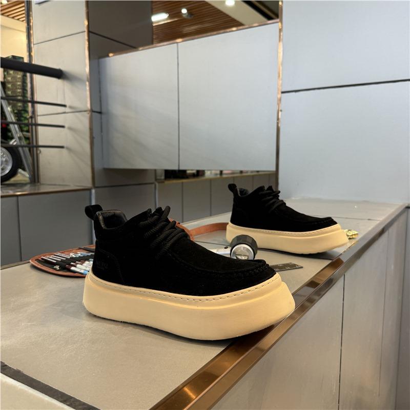 Nové podzimní a zimní kožené povrchové pohodlné boty sportovní boty ležérní boty trendy boty skate boty