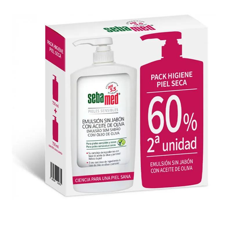 Sebamed Эмульсия без мыла с оливковым маслом 750 мл Duo