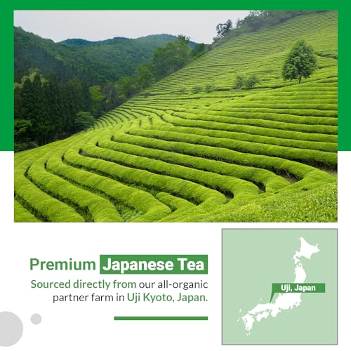 Matcha Moon Kyoto Uji Matcha Organic Cultivated Pesticide-Free Additive-Free Powder Organic Ceremonial Grade Japanese Matcha 30g