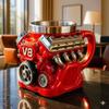 Red V8 Coffee Cup Retro Coffee Cup Craft Coffee Lover Gift