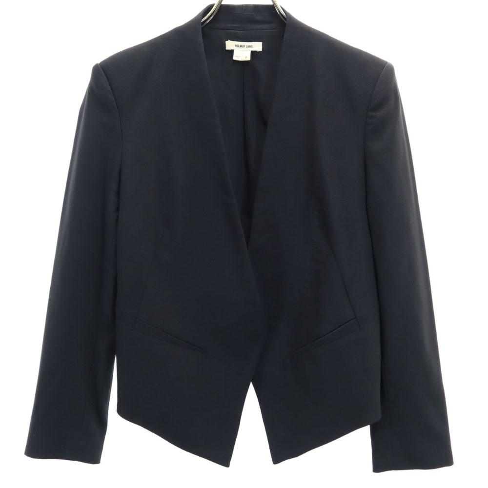 

HELMUT LANG Сделано в США Блейзер из смесовой шерсти черный Куртка Женский Б/у