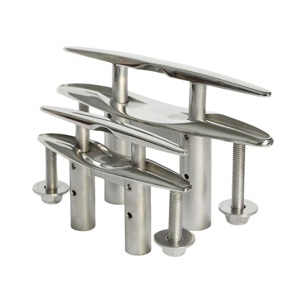 Expandable Stainless Steel Boat Cleat Having Smooth Ergonomic Finish Ideal For Limited Areas On Vessels