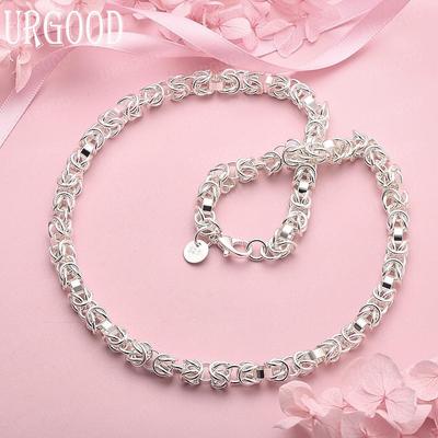 925 Sterling Silver Wedding Jewelry Fashion Necklace