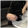 Buckle Heart Cross Bag Y2k PU Leather Bag New Heart Shoulder Bag  for Women