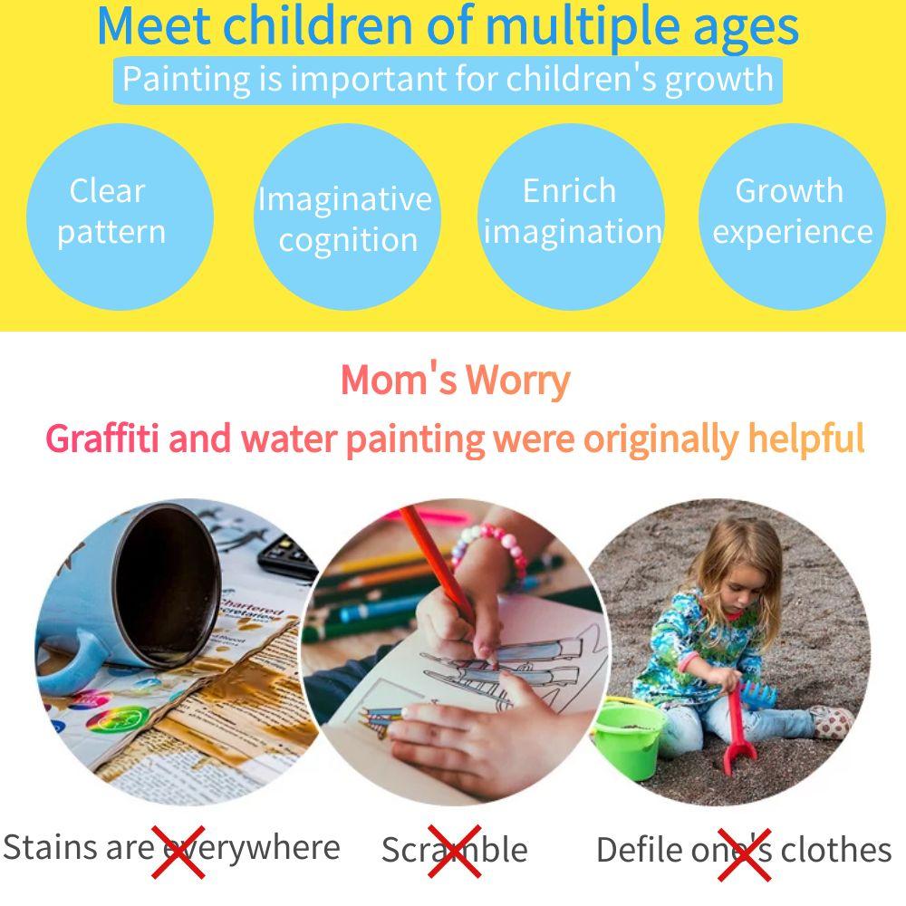 New Child Education Reusable Coloring Book Magic Water Drawing Book Painting Drawing Toys Sensory Early Education Toys for Kids