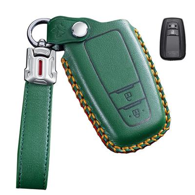 Toyota Smart Key Hülle, Schlüsseletui, Echtes Leder, Entwickelt für Toyota F, 2 Tasten,