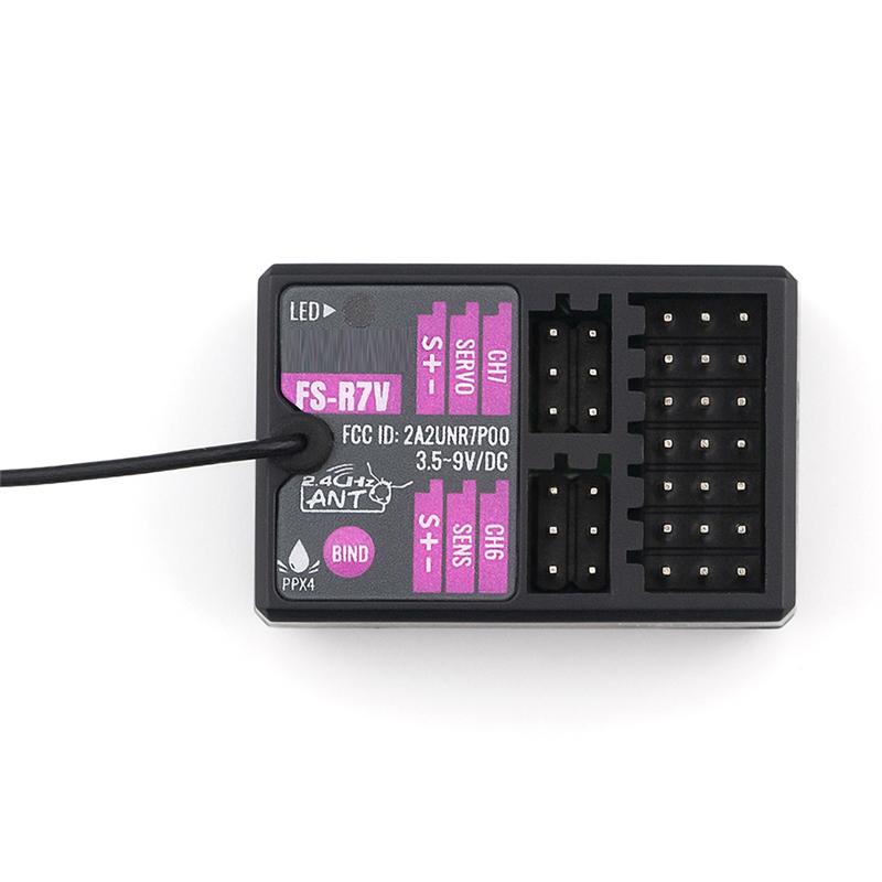 

ABUO-Receiver FS-R7V 7CH 2.4G Receiver Can Be PPM/IBUS Output For Remote Control Car Boat