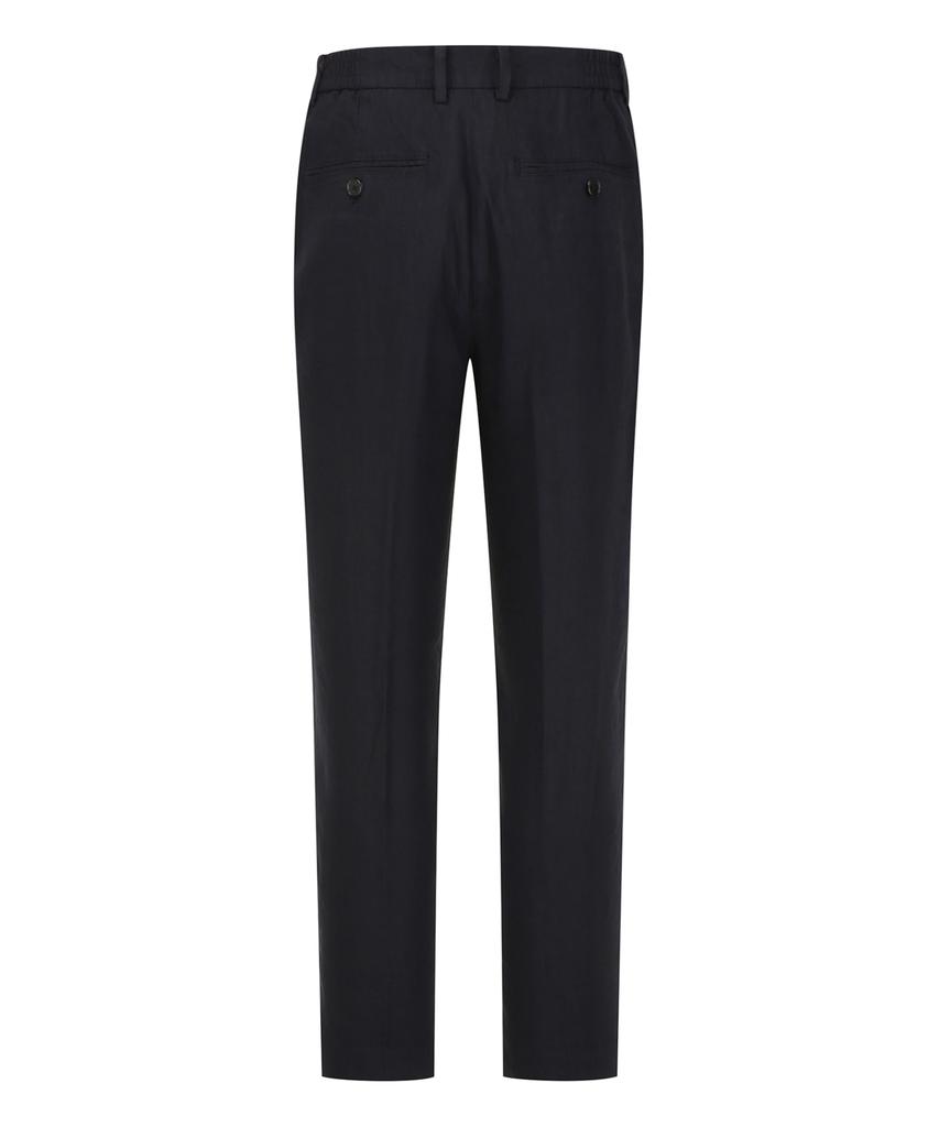 Jilseutyueoteunyuyogmaen [Manteco] Linen Blend Setup Pants - Dark Navy (Jnpa6B581N3)
