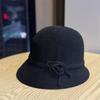 New Elegant Japanese-style Small-brimmed Bucket Hat for Women, Breathable Single-layer Sun Hat for Spring and Summer, Knitted Cool Hat, Sun